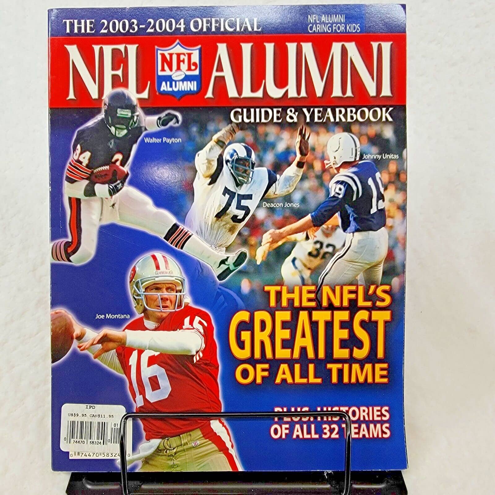 NFL Alumni 2003 - 2004 Official Guide & Yearbook Vtg Football Sports NFL´s GOAT fQ7kTFhNA