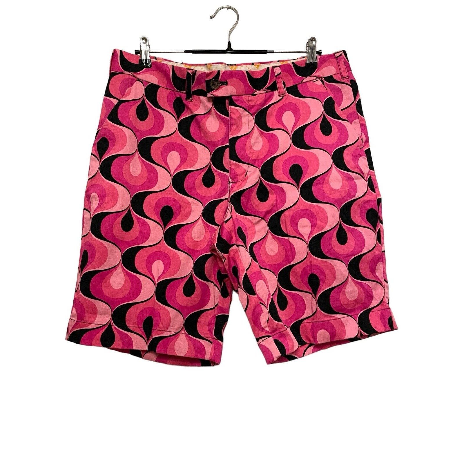 Loudmouth Lava Lamp Golf Casual Shorts Men Size 36 Pink Retro Mod Athleisure fnQiRweZ0