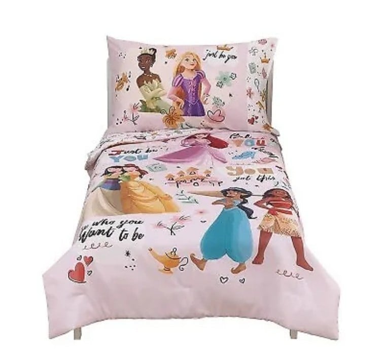 4pc Toddler Disney Princess Just Be You Bed Set - Pink fqZ5HtYck