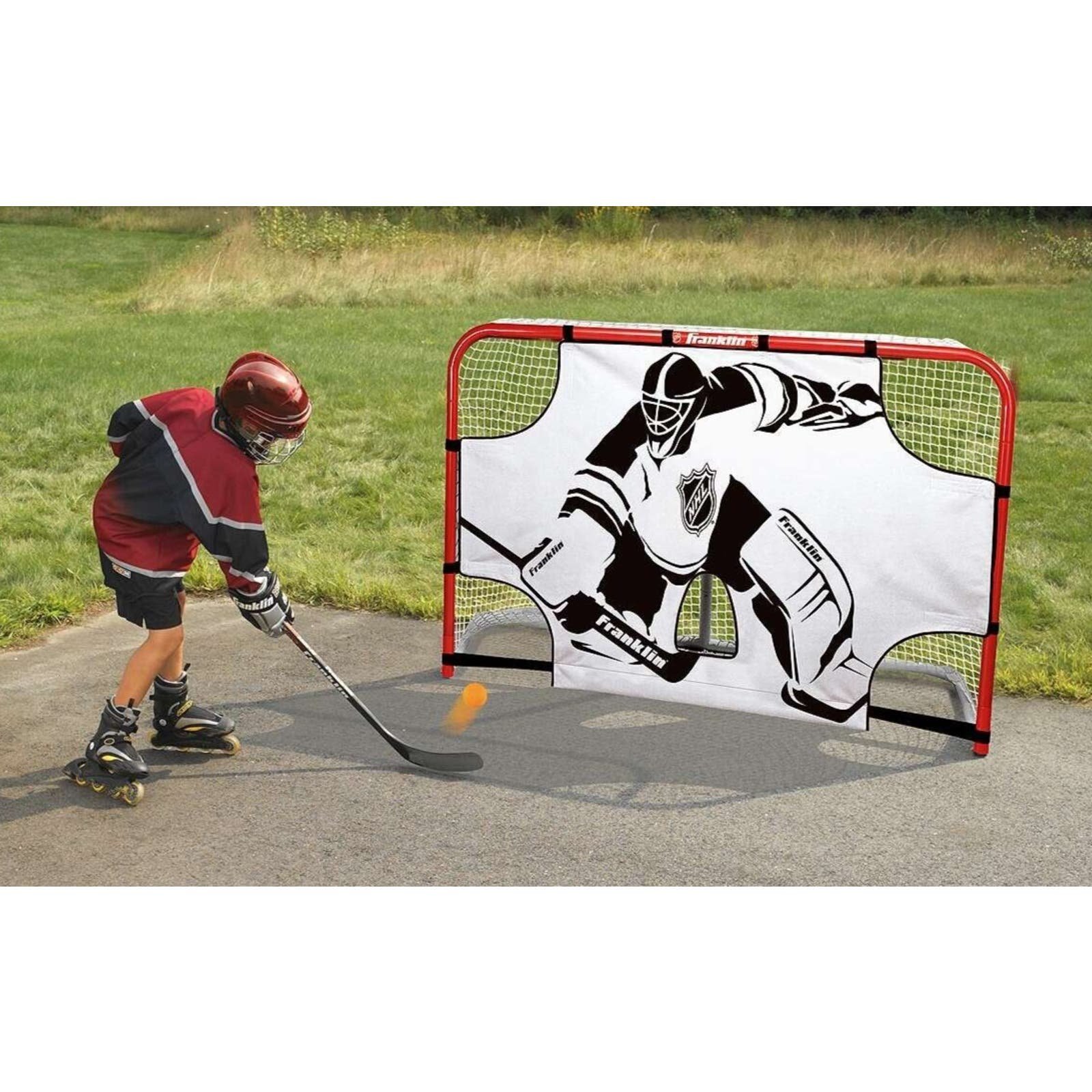 Franklin Sports Hockey Shooting Target - NHL - Fits 54 x 44 Inch Goal Street Hoc AY9DLK4JF