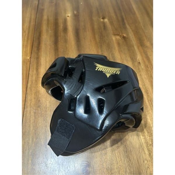 Childs Sparring Gear Helmet, Hand Guard, Shin Guard, Foot Wear Black Size Small fI1t1cpbY