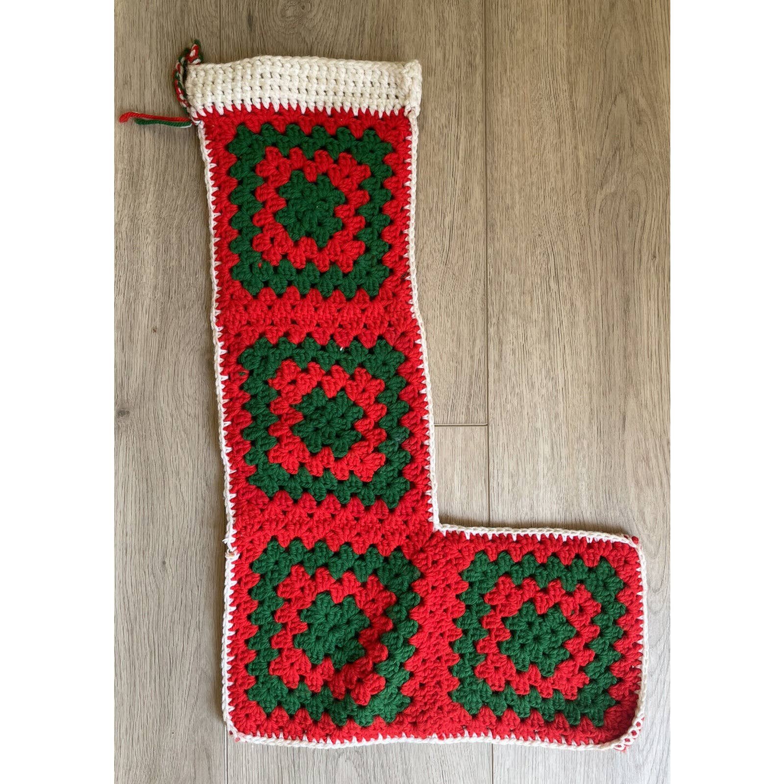 Vintage Handmade Granny Square Crochet Large 23