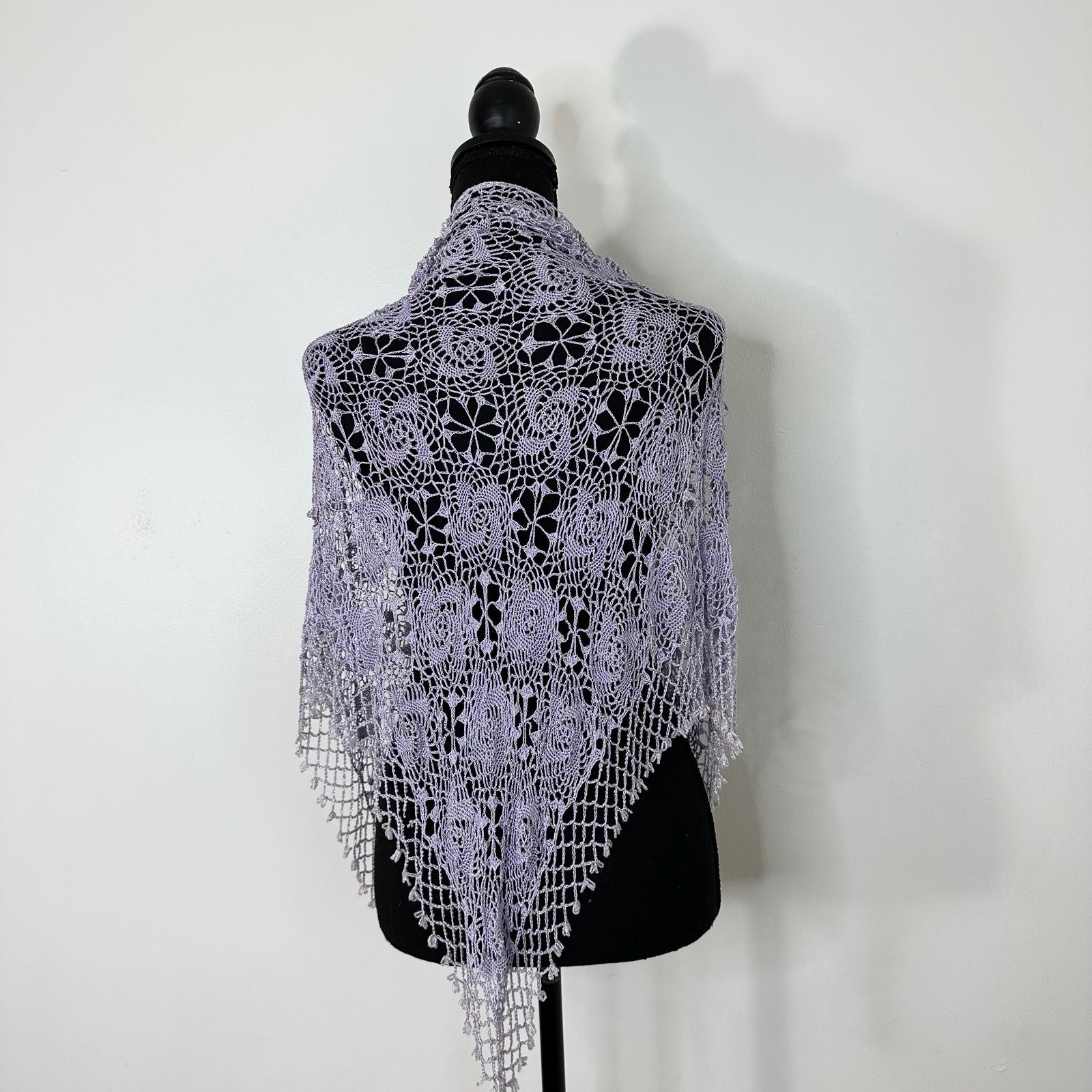 $10 SALE Y2K beaded lavender shawl cK4ZEIxib