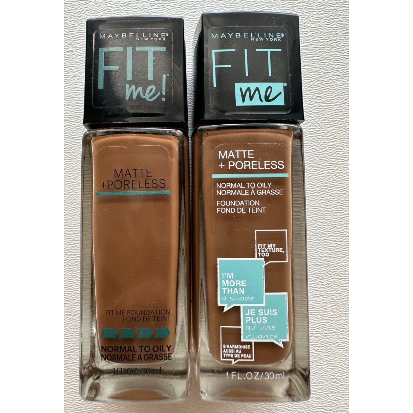 2X Maybelline Fit Me Foundation Matte + Poreless Normal to Oily Skin 362 Truffle eFpxN7x67