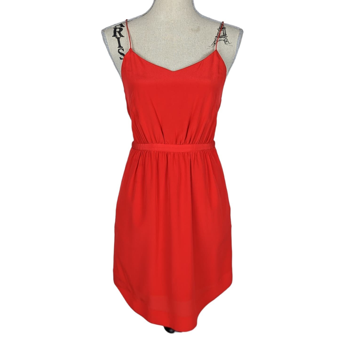 Madewell Silk Starview Cami Mini Dress Red Size 0 4Ke0mpuK3