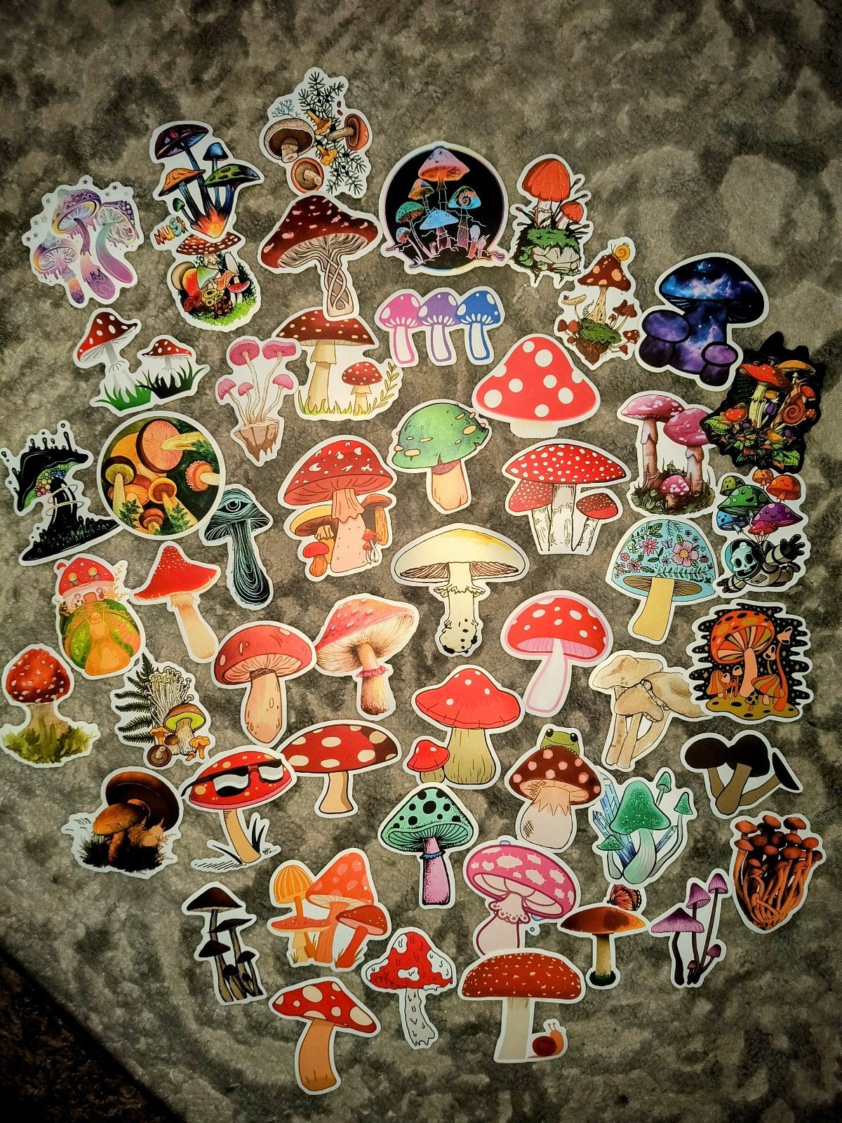 Mushroom, Shroom,  Stickers. 50pieces. EC7PokYdn