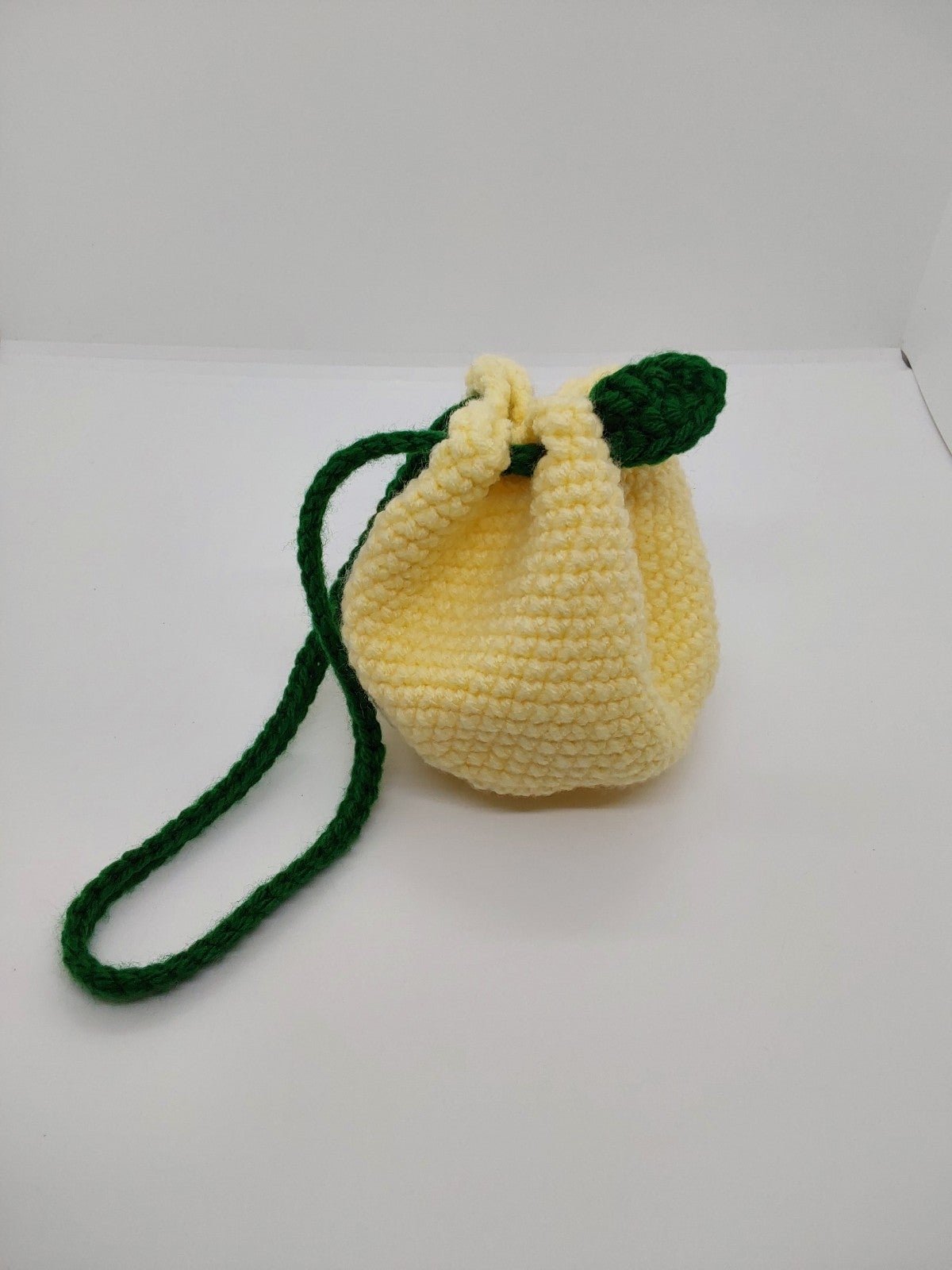 Handmade Crochet Lemon Hand Bag Purse BzP2dKNvK