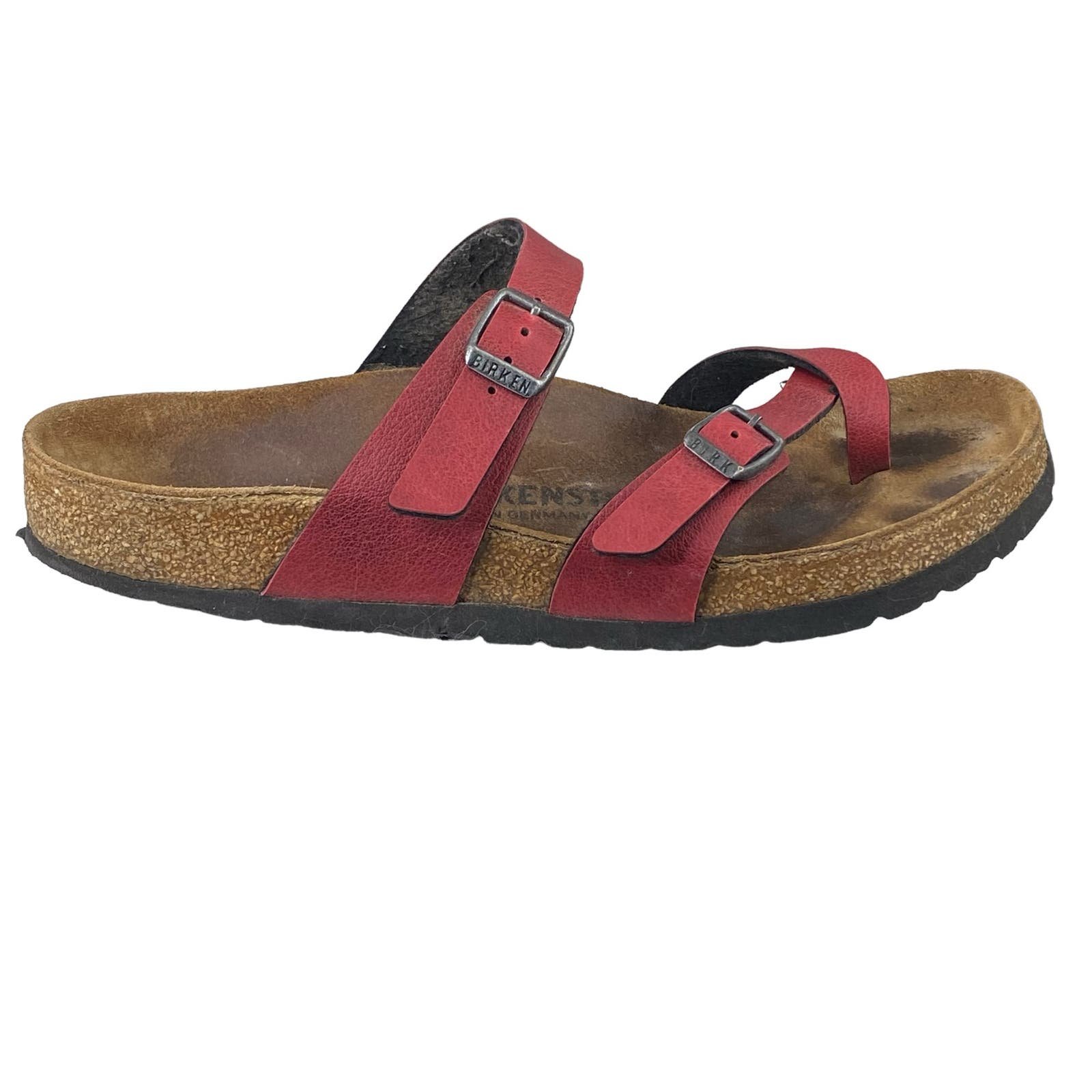 Birkenstock Unisex Mayari Red Slip On Sandal Size 38 M 5 W 7 6TMPwSZBQ