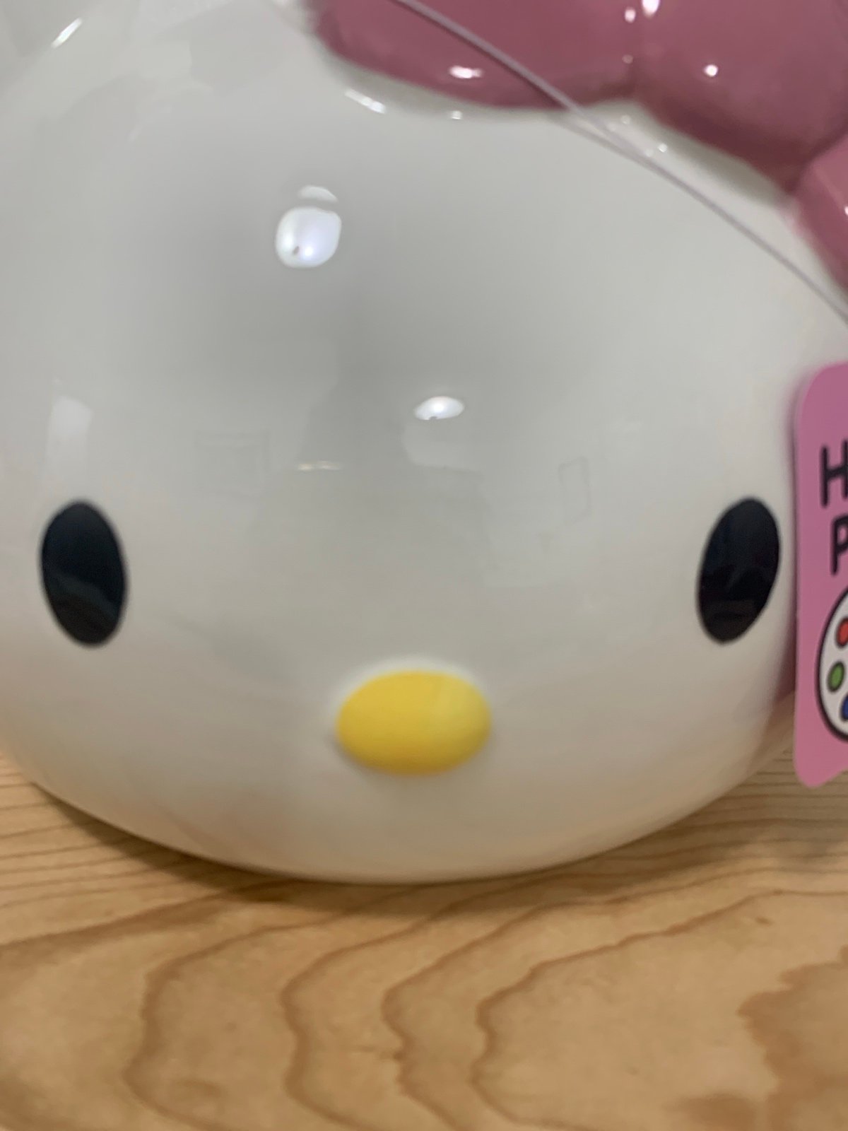 New Sanrio Hello Kitty Ceramic Planter With Pink Bow Tag Attached FOppZBVGD