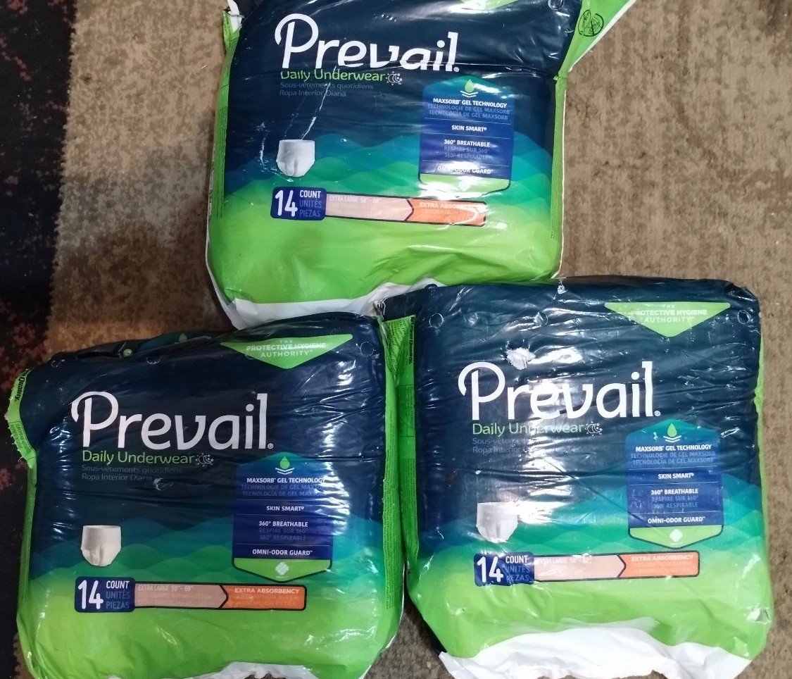 Prevail Unisex Daily Disposable Underware 14 Count Size