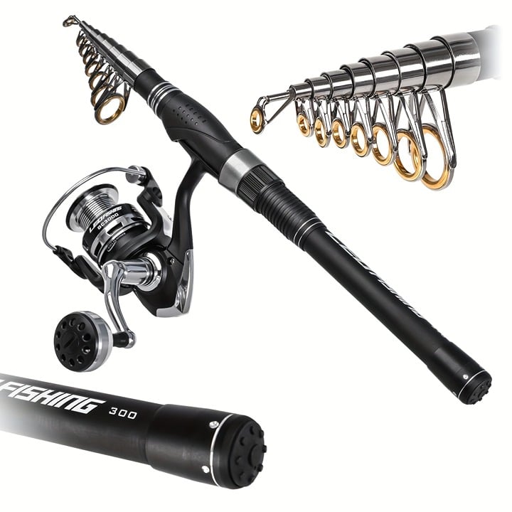 New fishing rod complete set, direct fishing gear set -