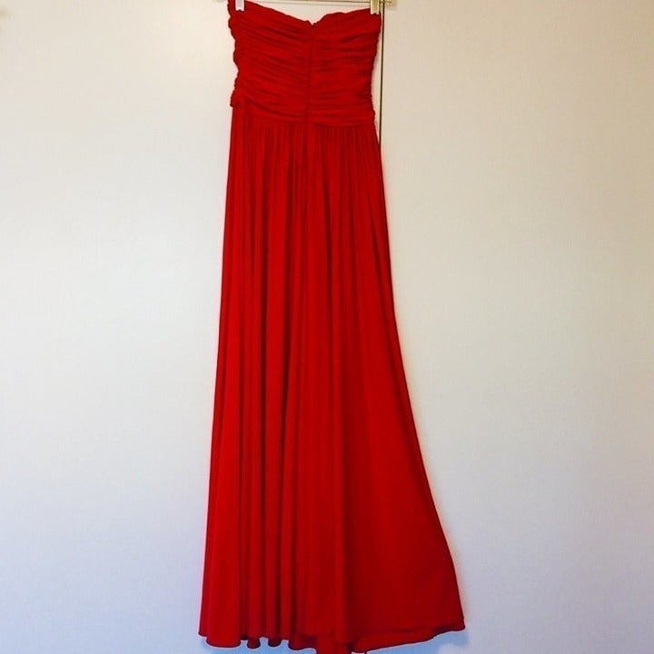 AnaMaria Couture Red Long Dress Small GFcX1UpPs