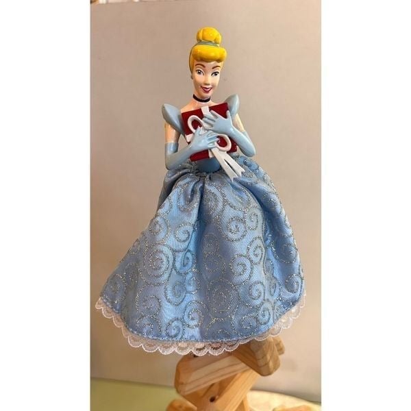 Disney Blue Vintage Cinderella Princess Mini Tree Topper Christmas Ornament 8GTI4zeYR