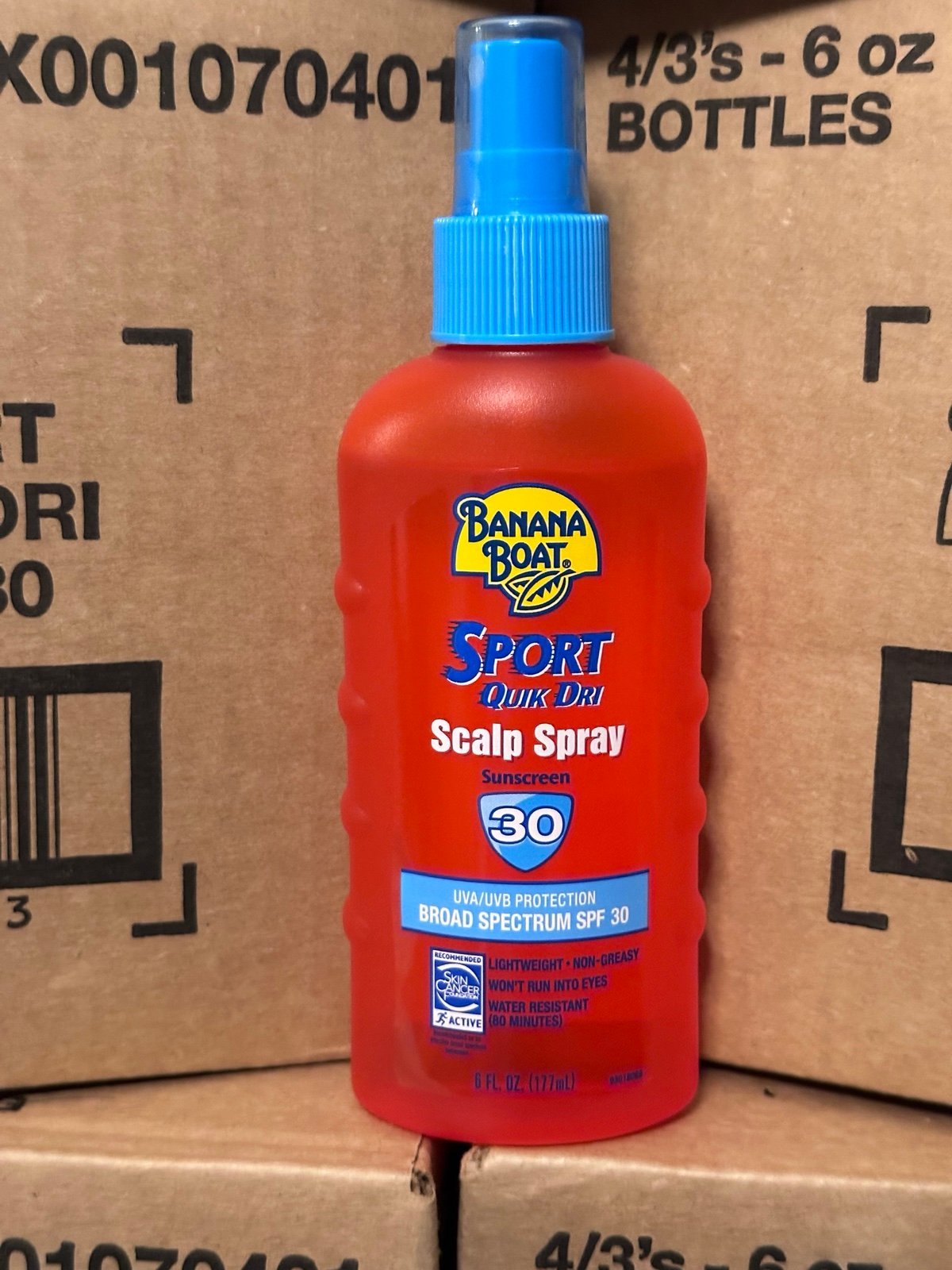 (5) Banana Boat Sport Quik Dri Scalp Spray Sunscreen SPF 30-6oz. Bottles NEW! EH75t5Cvn