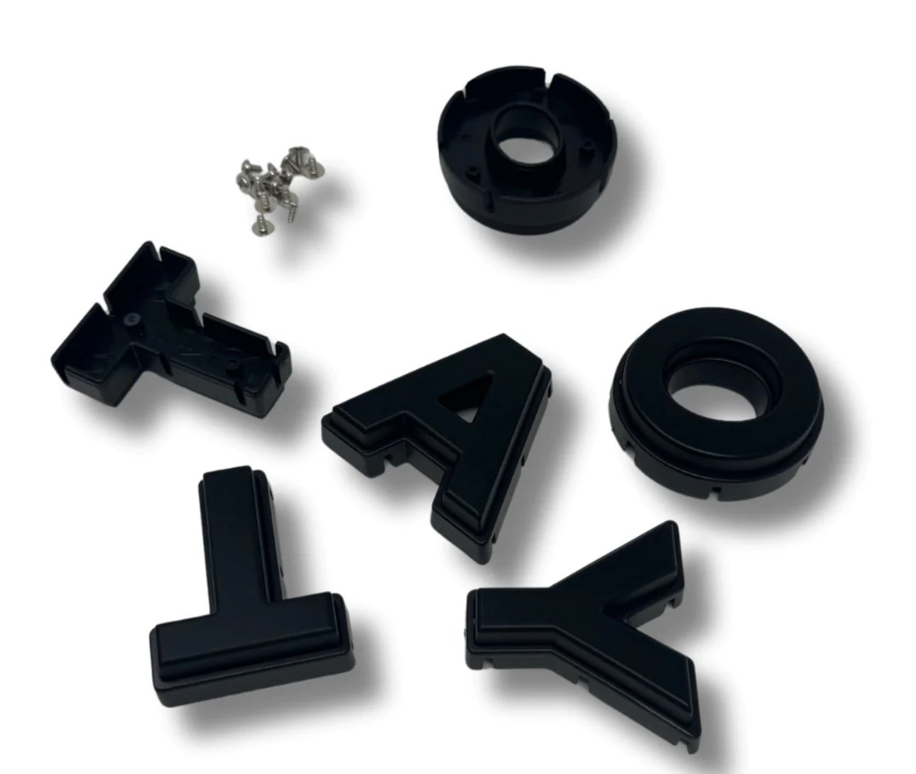 Aftermarket Pro Grille Letters - Black (For: Toyota Tac