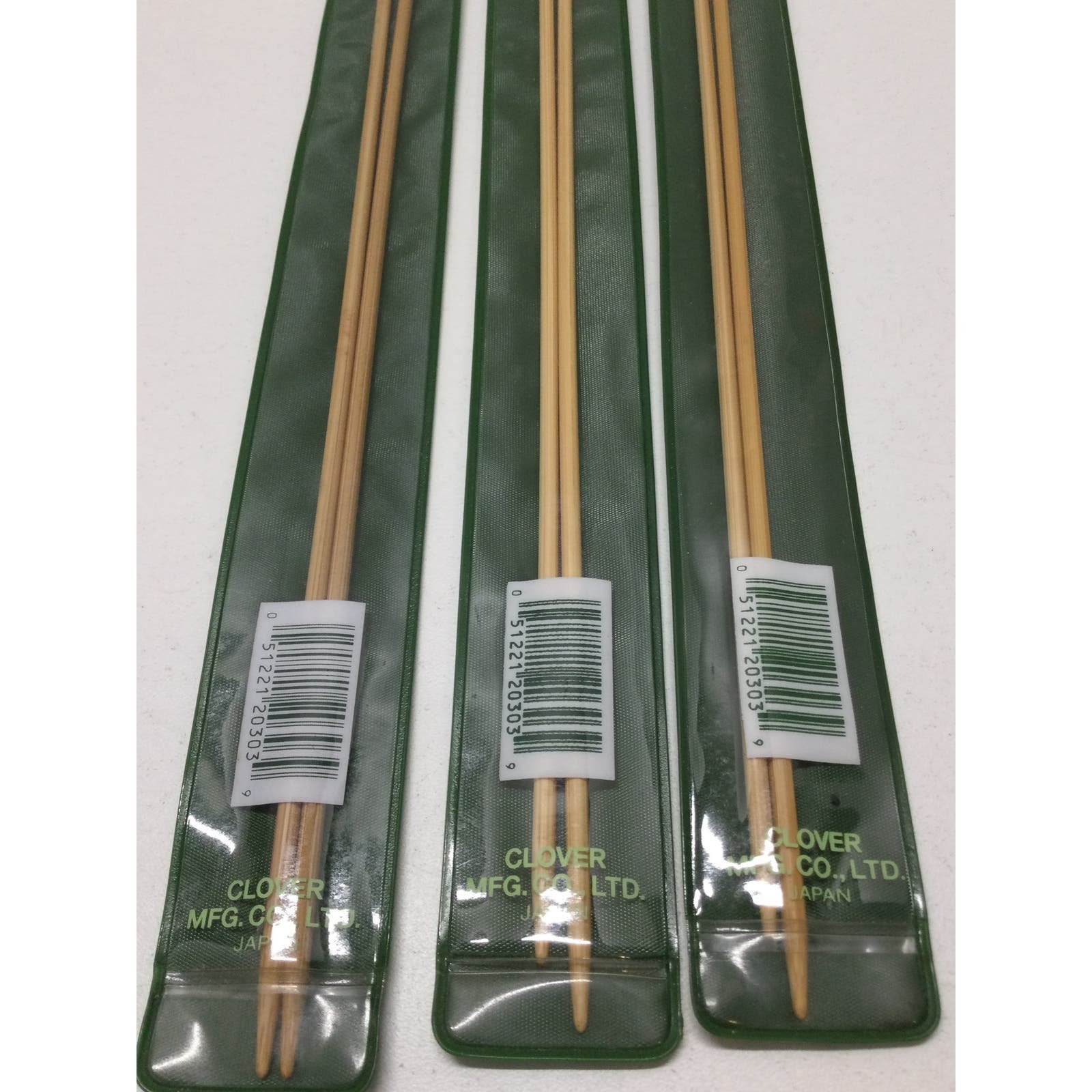 Lot of 3 Clover Takumi Bamboo Knitting Needles #3 (3.25mm) 13