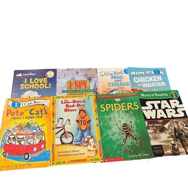 I Can Read Book Lot Level 1 Set Of 8 PB Ready To Read Pete The Cat Star Wars 9D3ATh4Vf