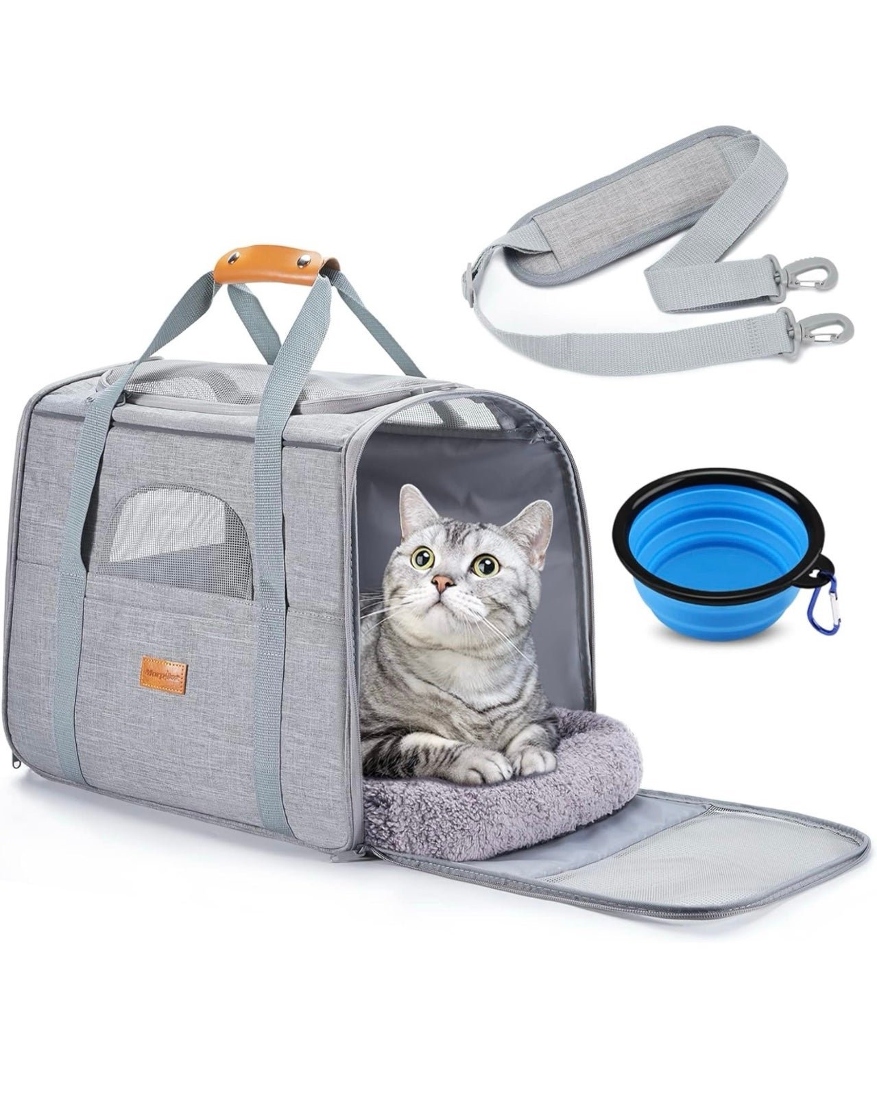 Soft Sided Cat Carrier for Medium Cats and Puppies 6CBU