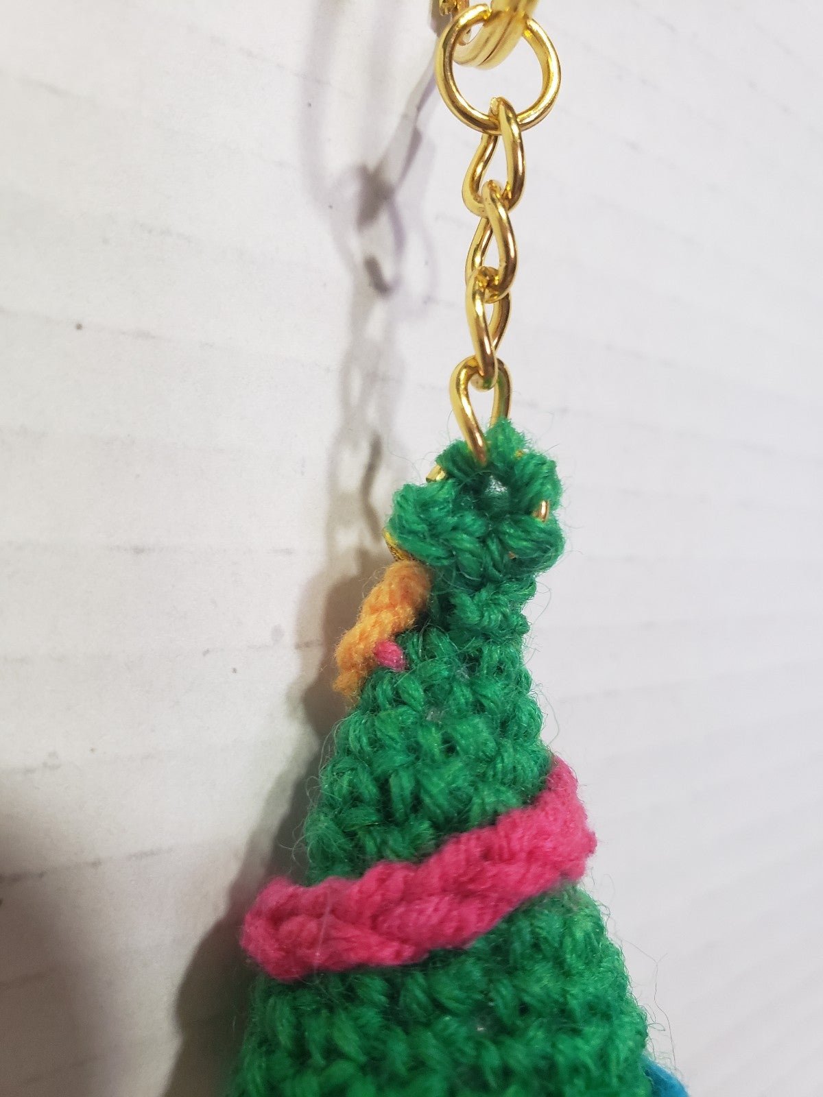Handmade Crochet Christmas Tree Keychain A3Rf1aaRO