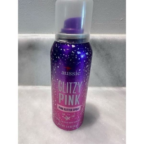 Aussie Glitzy Pink Anti Frizz Control Glitter Hair Spray 3.4 oz Agluk1xI0