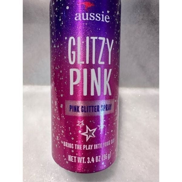 Aussie Glitzy Pink Anti Frizz Control Glitter Hair Spray 3.4 oz Agluk1xI0