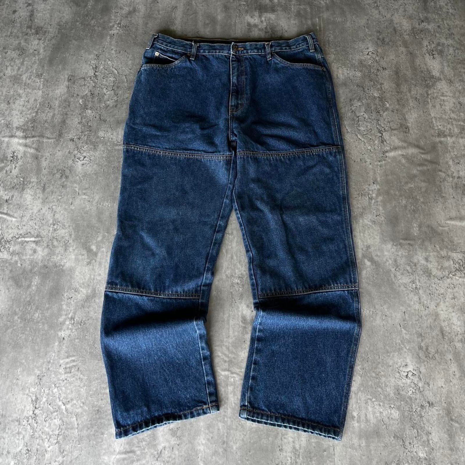 Crazy Vintage Y2K Double Knee Denim Carpenter Jeans 2Mp