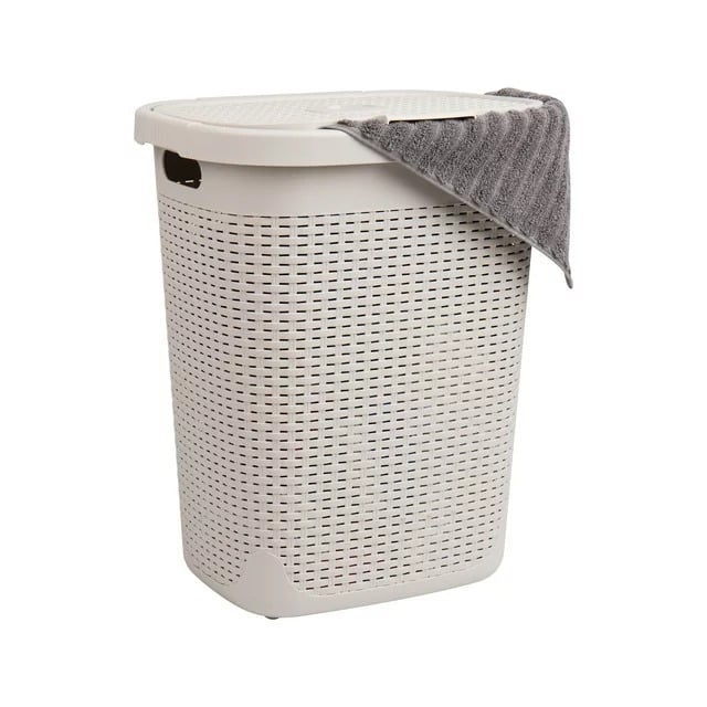 50L ultra-thin laundry basket, clothes basket, lid, plastic---bhvck dQTXxnRX9