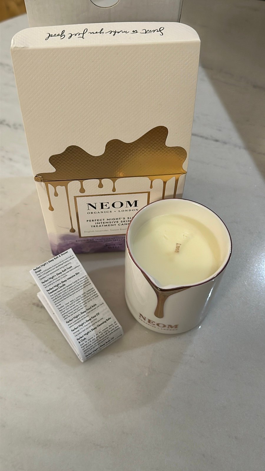 NEW Neom Organics Perfect Night’s Sleep Intensive Skin Treatment Candle 3iNGvp9sW