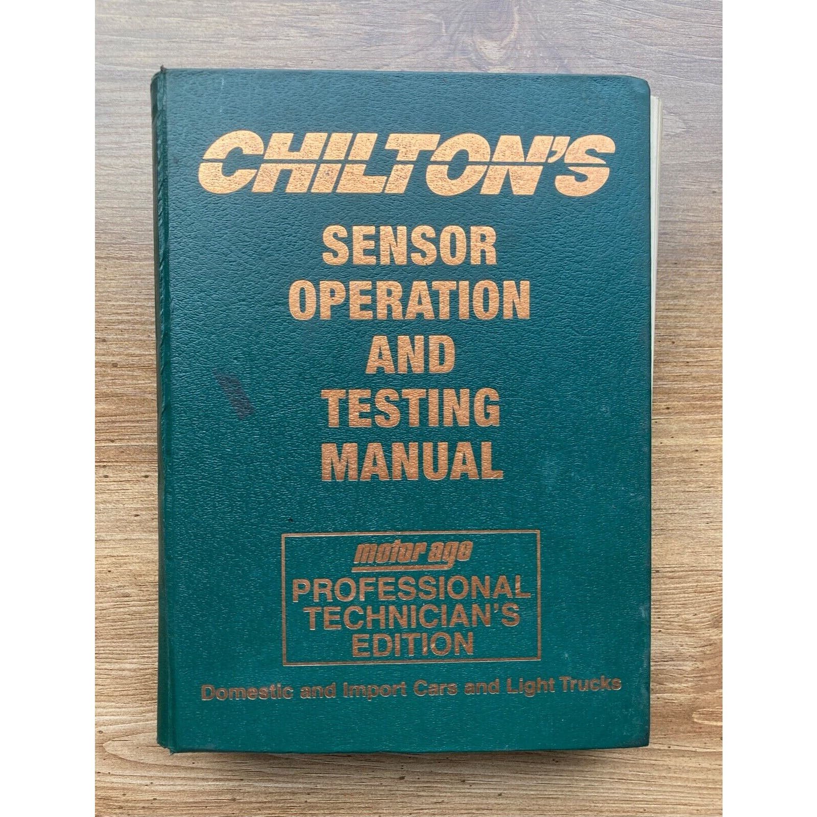 Chiltons Sensor Operation and Testing Manual 1990-94 Ct