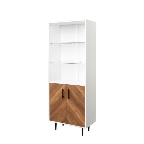 Brand New Bookshelf Cabinet with 2 Doors 5 Tier E4UEJwtko