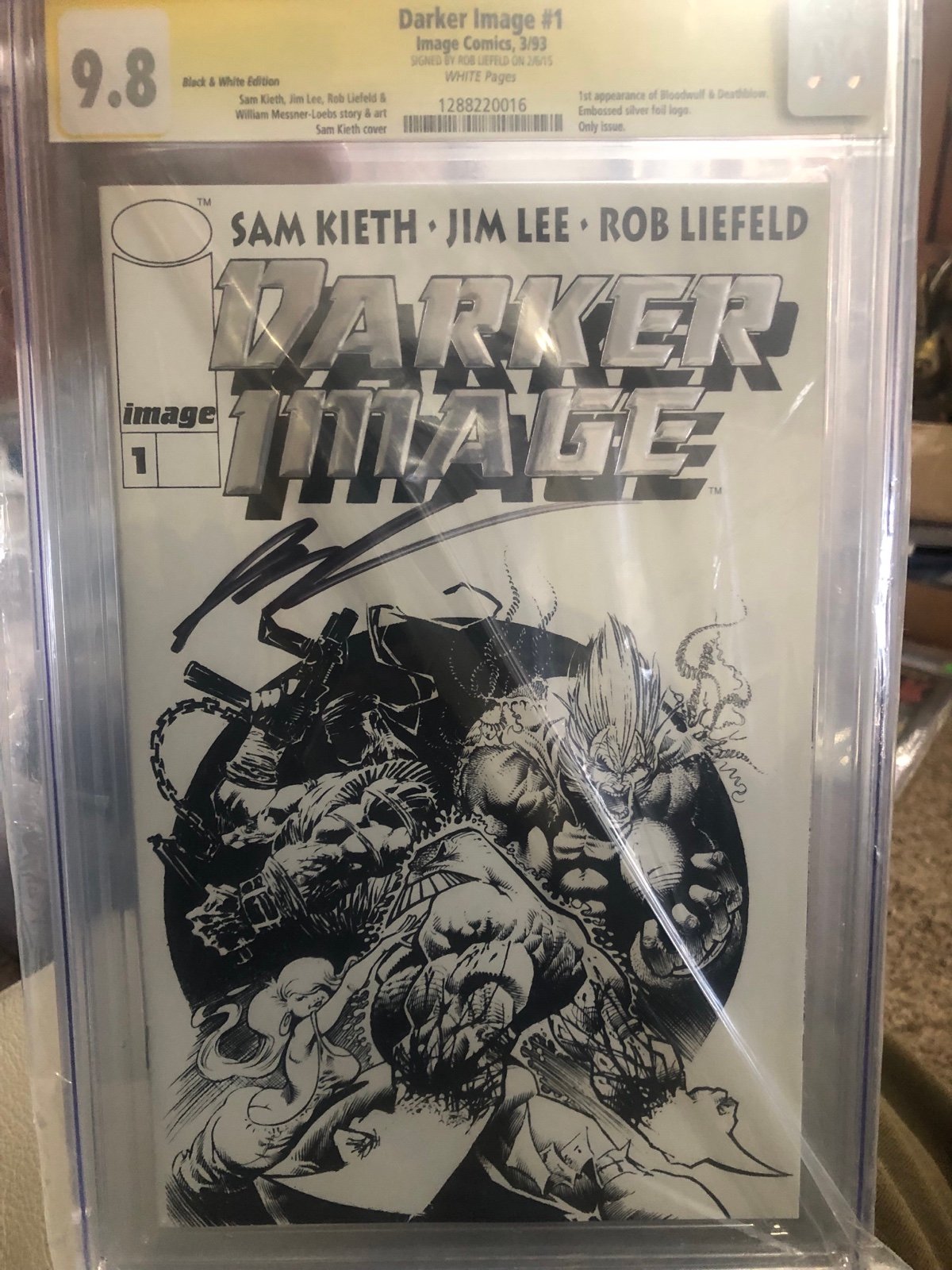 Darker Image #1 03/1993 CGC 9.8 Signed By Rob Liefeld E