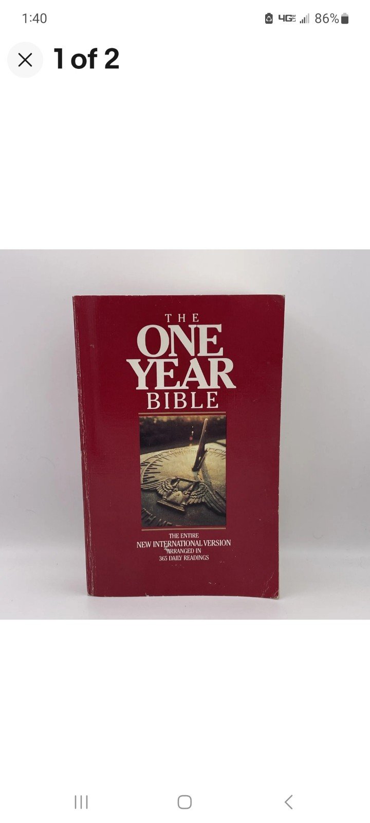 THE ONE YEAR BIBLE NIV 1987 09931EAT2