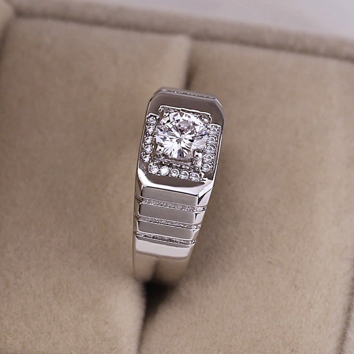 ❤925 Silver Plated Round Shaped Cut CZ Fashionable Ring, FB16FA1101 BWTtOWq2F