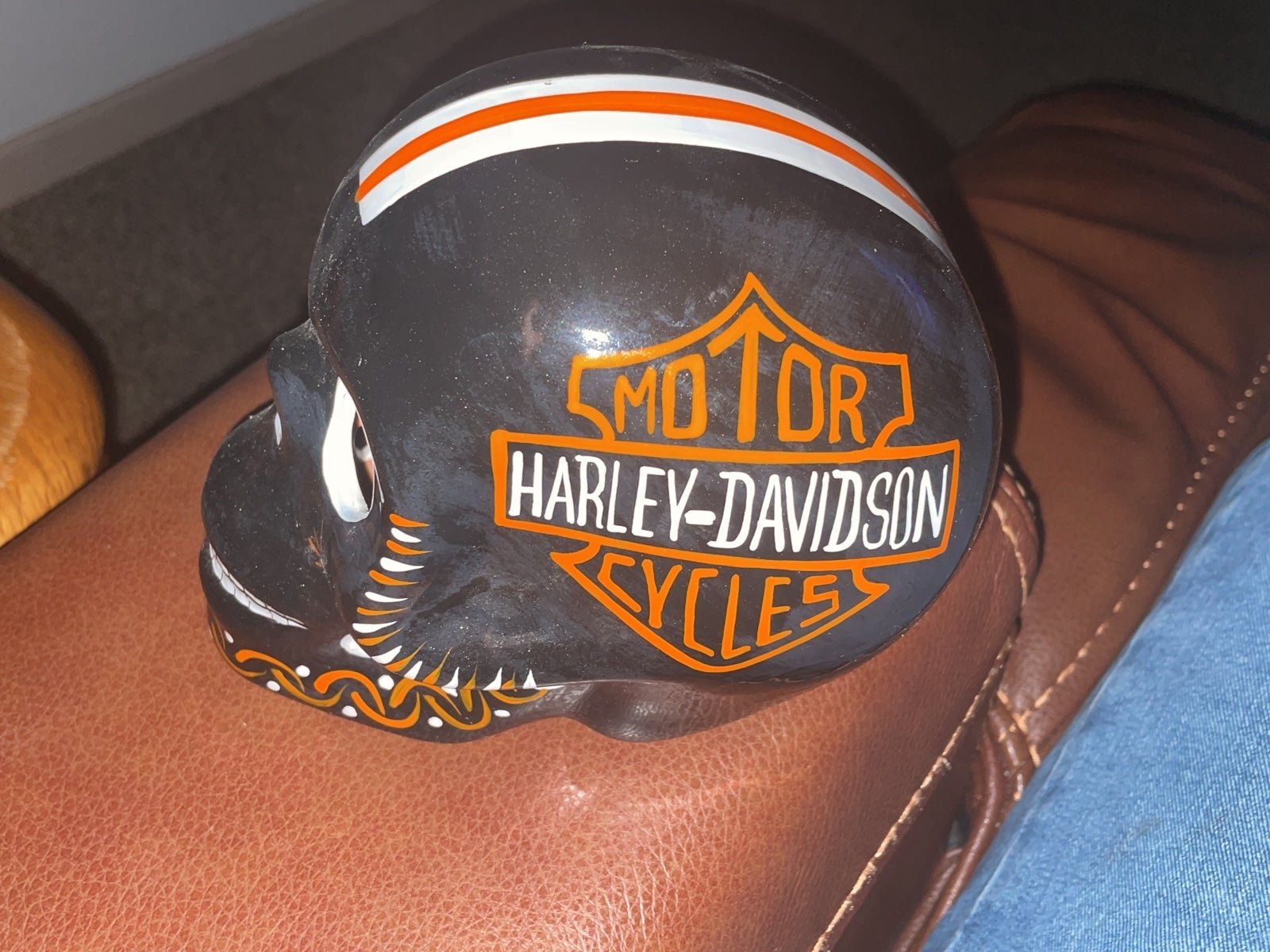 Harley Davidson decorative skull G6puKb82I