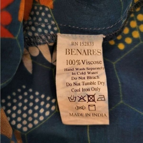 Benares Colorful Boho Dress Size Medium g94jMZHCP