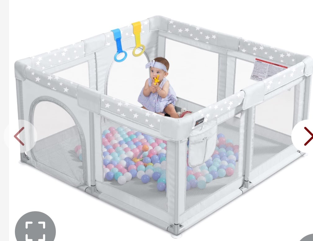 ANGELBLISS Baby Playpen, Large Baby Playard, Play Pens For Babies And Toddlers W 1M1uDTK6r
