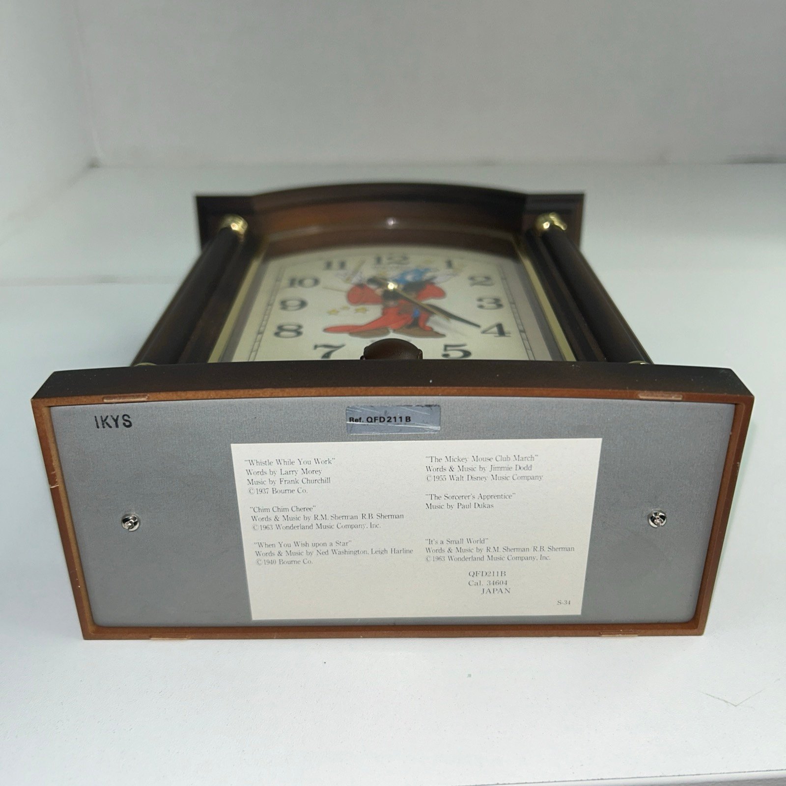 Disney Seiko Quartz Mickey Mouse Musical Alarm Clock Made In Japan Tested Works EGUu7ONCU