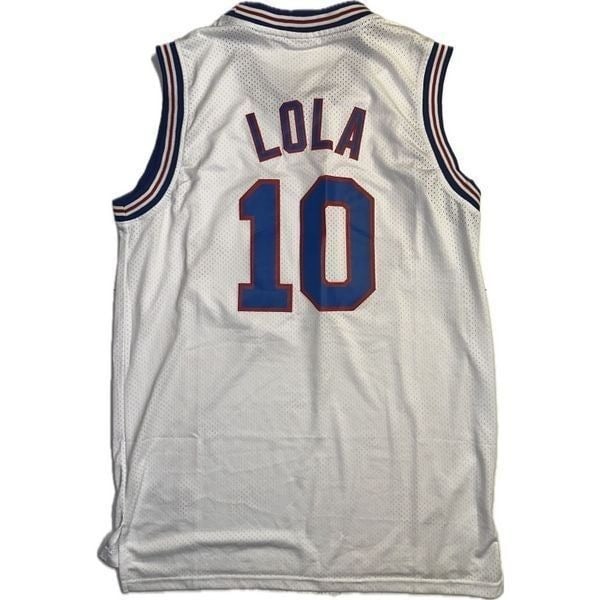 Lola Tune Squad White Stitched Jersey Champion Space Jam Men’s Size M Basketball dDL0rtcPS