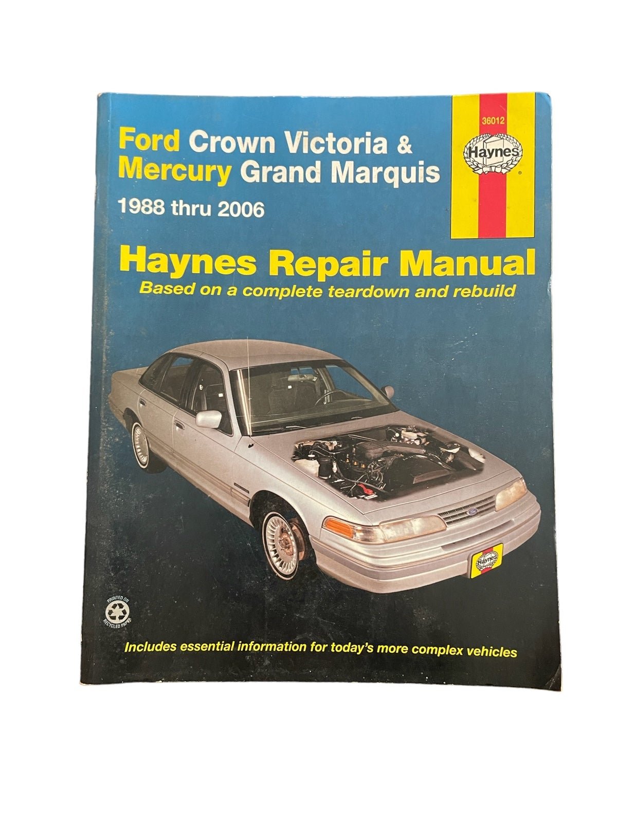 Haynes 36012 Repair Manual 1988-2006 Ford Crown Victoria Mercury Grand Marquis AljqTwNAb