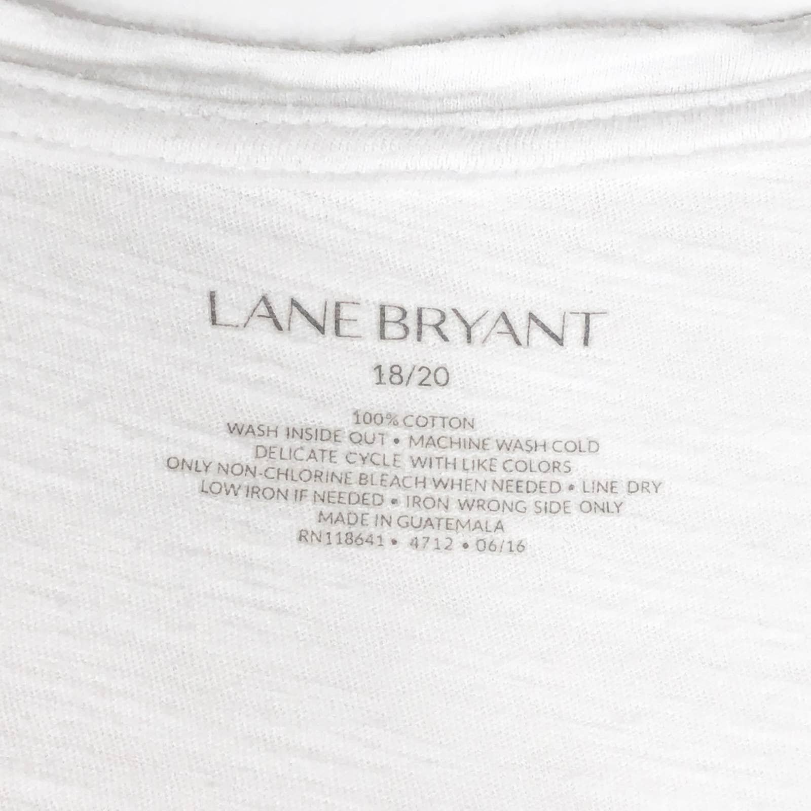Lane Bryant Plus Size 18 20 Tee Shirt Gold Black White Short Sleeve Top 345 FQODDeq72