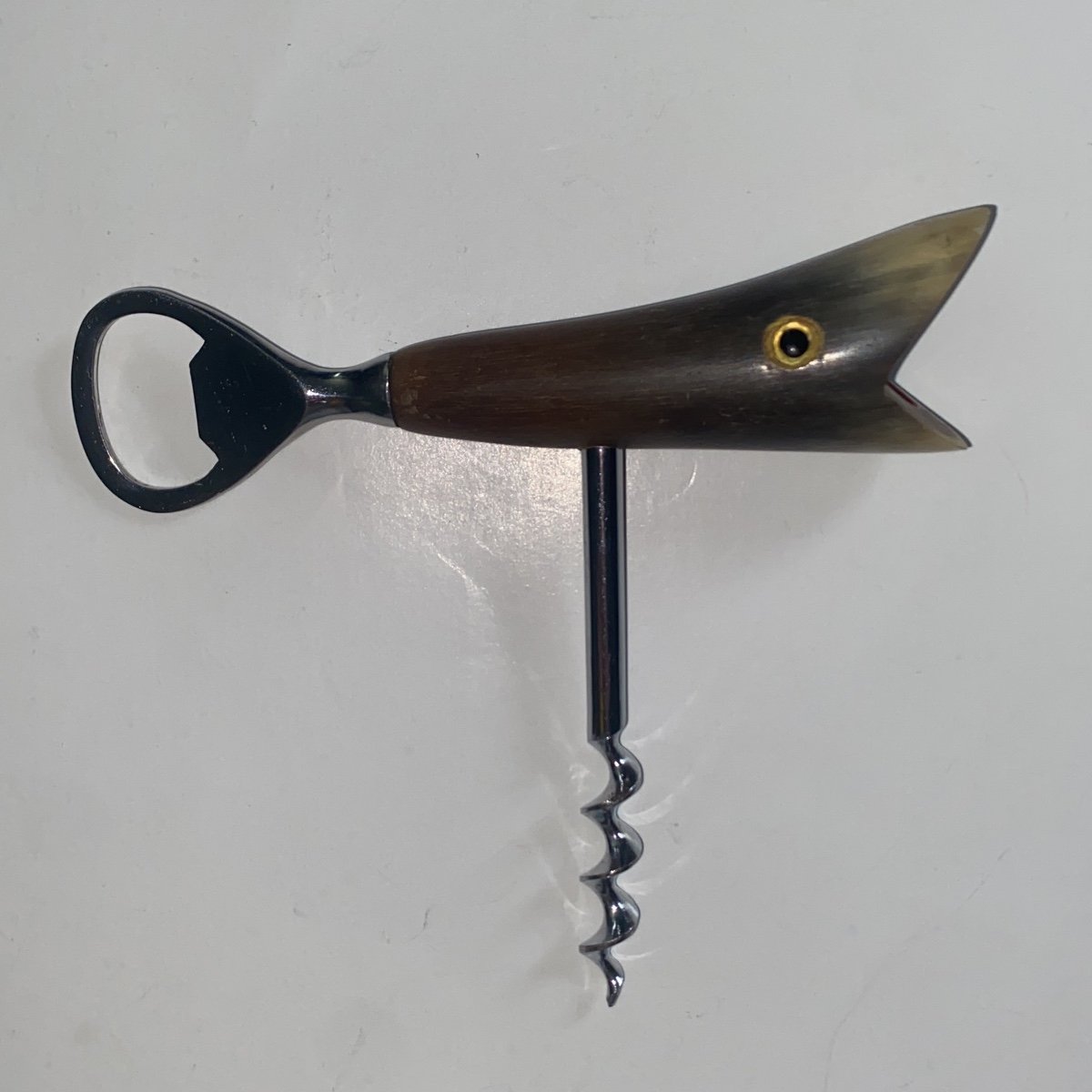 Vintage fish cork screw bottle opener e2ZSwKq6p