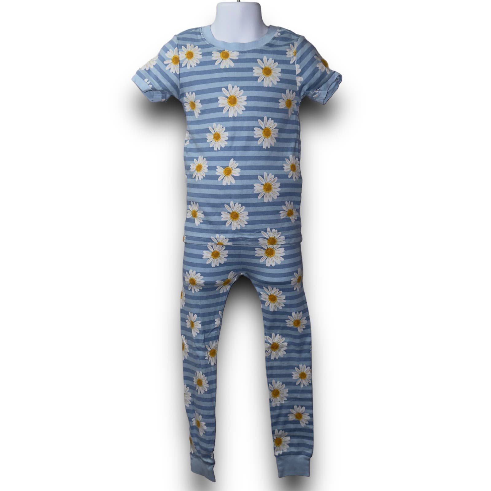 Old navy blue floral pajama set toddler size 5T 62MABJYmD