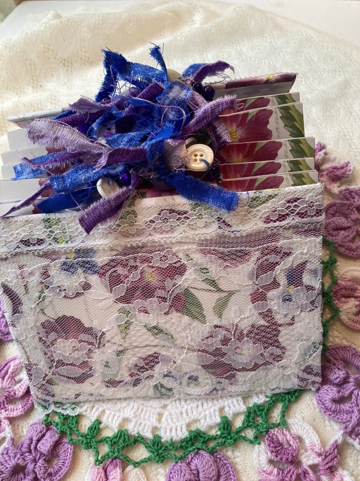 Junk Journal Beautiful Spring Lacy Pansy Diary 2Hem7gwy