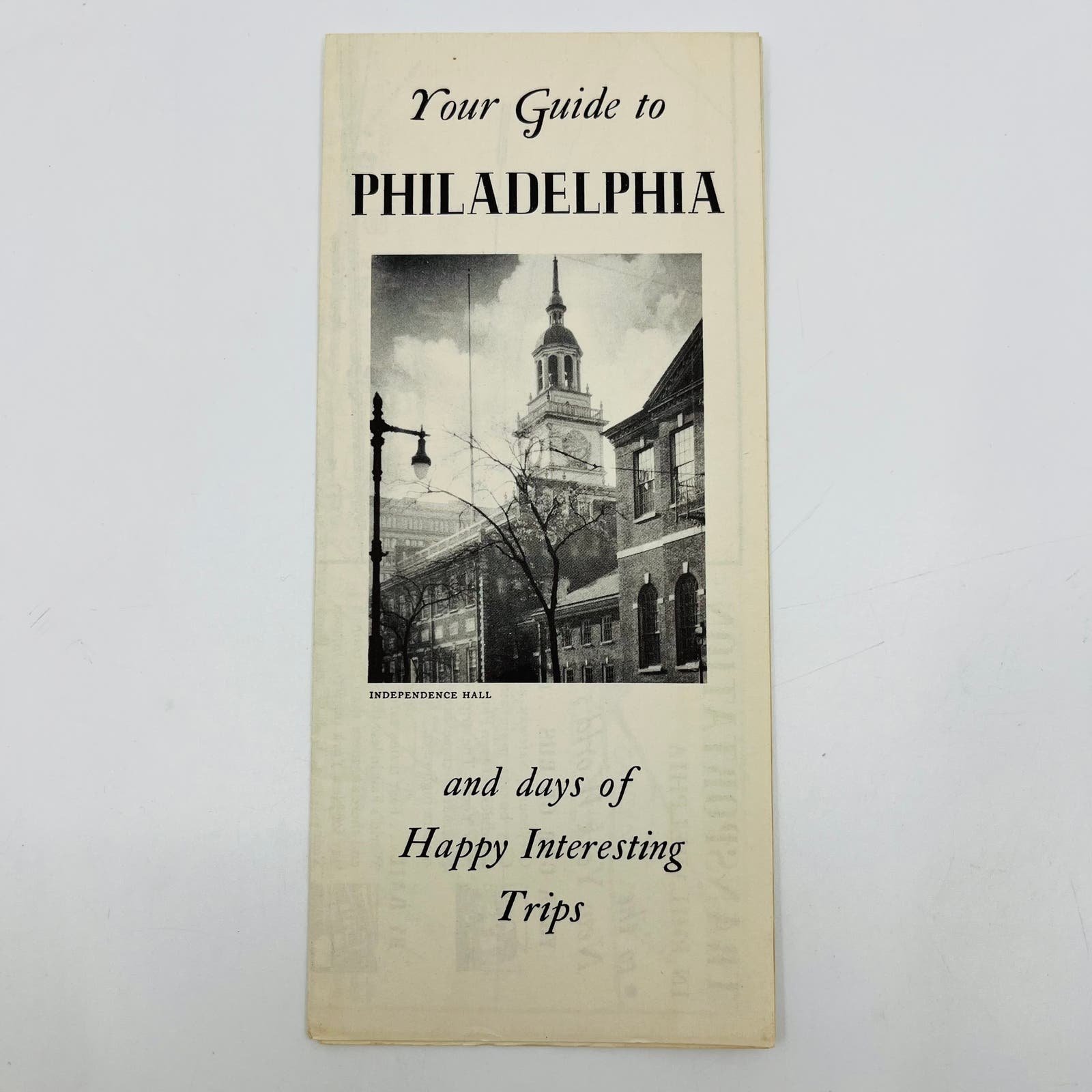 1939 Philadelphia PA Fold Out Brochure & Map for World’