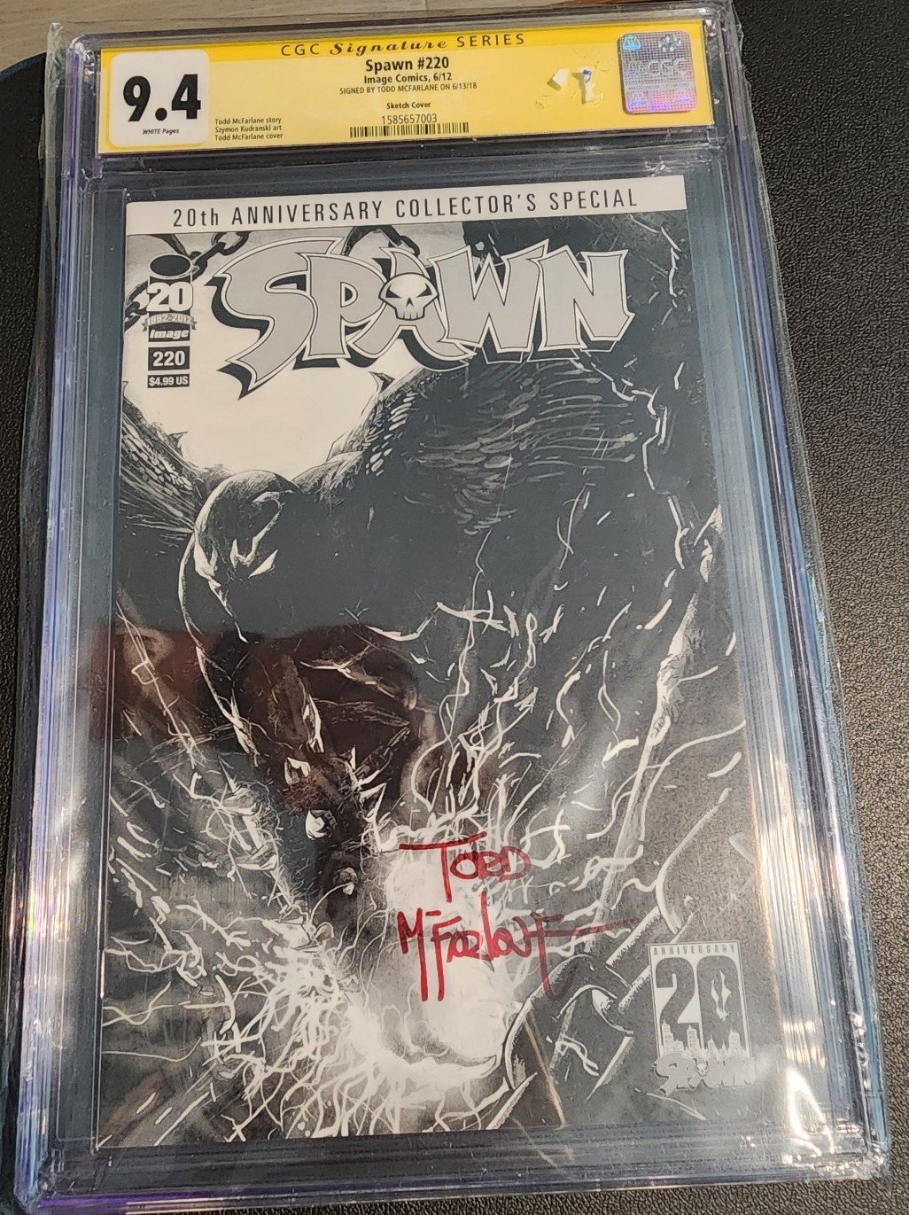 Spawn #220 Signed by Todd McFarlane CGC 9.4 c8lXlsY8M