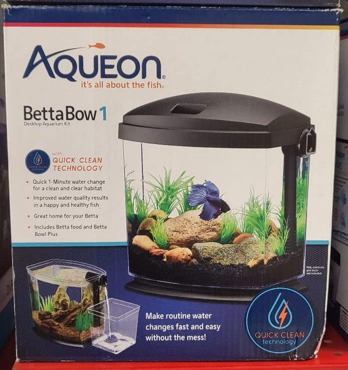 Aqueon BettaBow 1.0 gallon betta fish tank/small aquarium 6w1aWOhqa