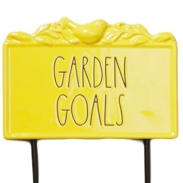 Rae Dunn Indoor/ Outdoor Garden Goals 6x8 Ceramic and fo0665ADi