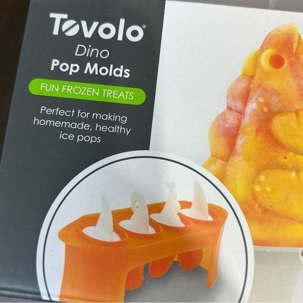 Tovolo Dinosaur Ice Pop Molds Fun Frozen Treats Set of 4 Molds New in Bx c9Gh5Fk0L