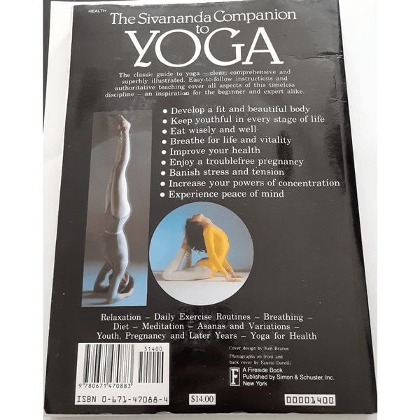 Vintage The Sivananda Companion to Yoga Gaia Original paperback 1983 FZPX86yVv