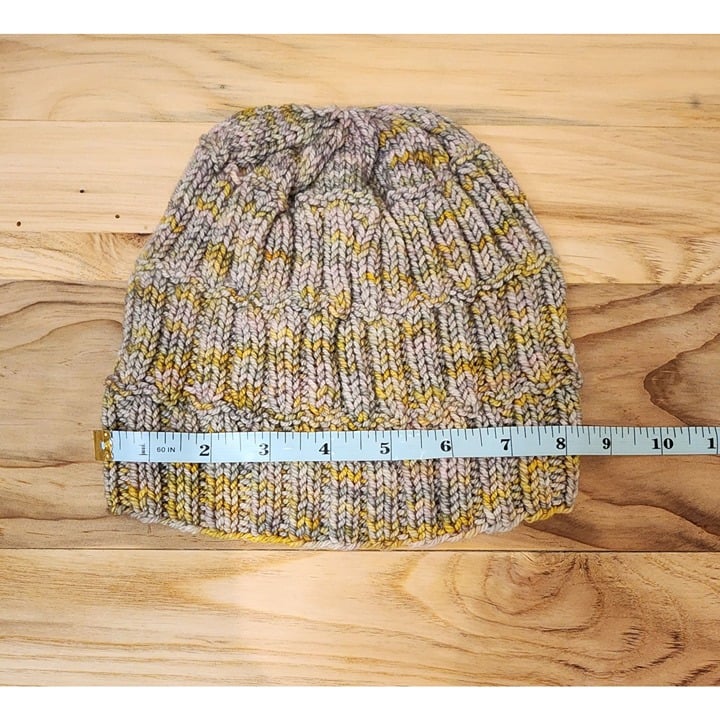 Handmade Rib Knit Beige Multicolor Beanie Toboggan Hat Cap Unisex Women´s Men´s FA8PI5sF3